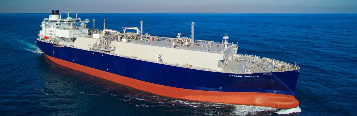 LNGC at sea